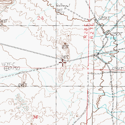 Topographic Map of Bell Telephone Relay Station, NV