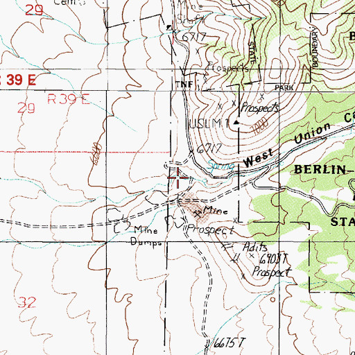 Topographic Map of Cirac Mill (historical), NV