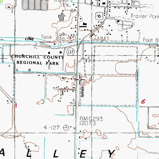 Topographic Map of Newland Field Station - University of Nevada, NV