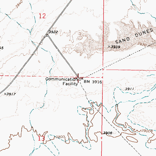 Topographic Map of Bell Telephone Building, NV