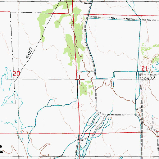 Topographic Map of Japanese Ranch, NV