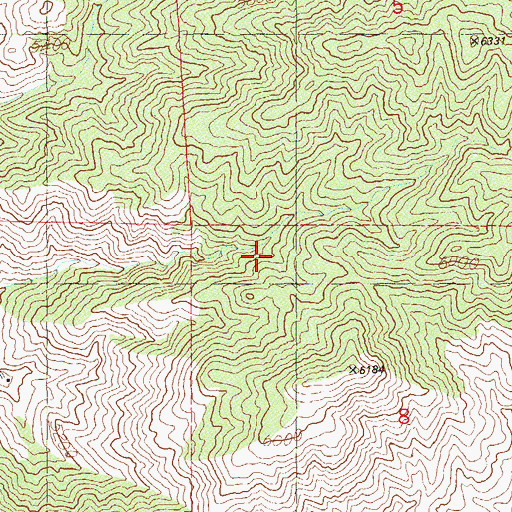 Topographic Map of Lucky Dutchman Mine, NV
