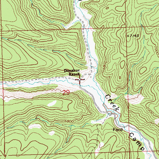 Topographic Map of Cedarhurst (historical), NV