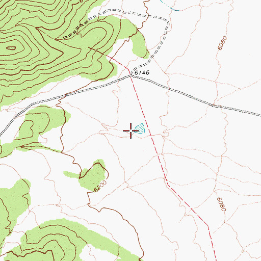 Topographic Map of Grassy Spring Reservoir, NV