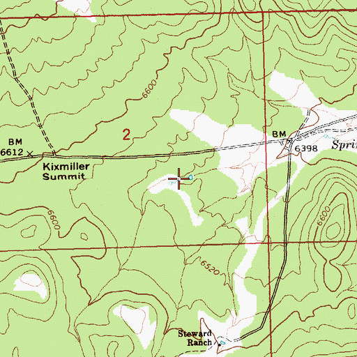 Topographic Map of Steward Reservoir, NV