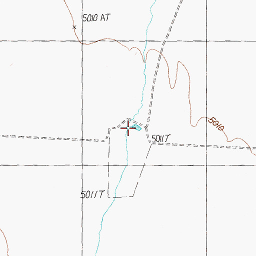 Topographic Map of Sheep Reservoir Number 1, NV