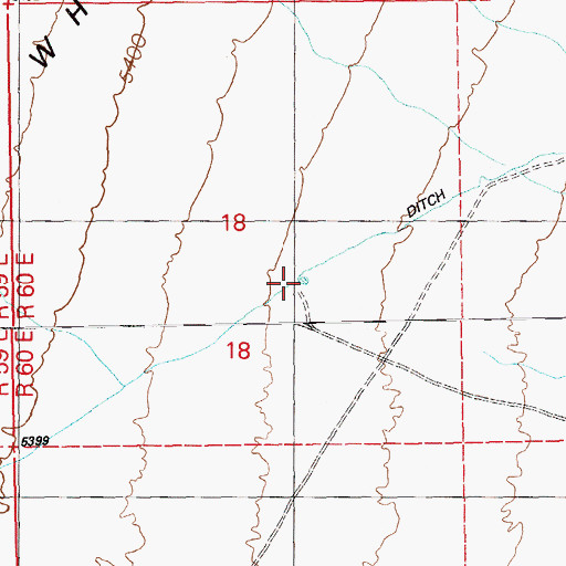 Topographic Map of Forest Home Reservoir Number 5, NV