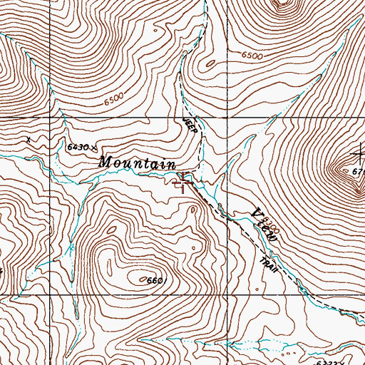 Topographic Map of Mountain View Corral, NV