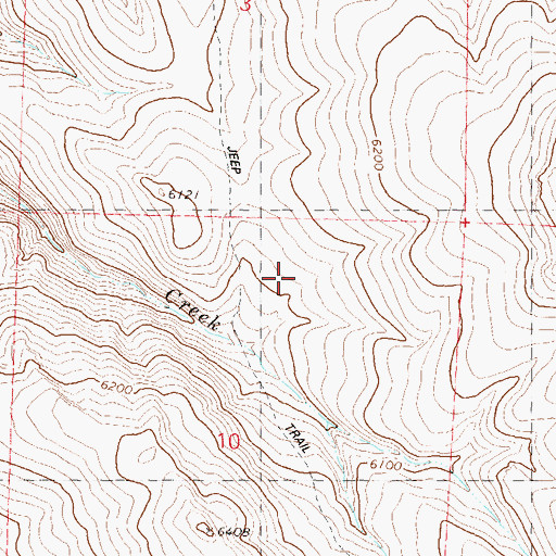 Topographic Map of Campoodie Mine, NV