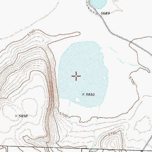 Topographic Map of Grass Lake, NV