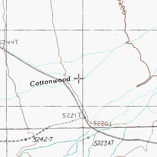 Topographic Map of Garden Valley Reservoir, NV