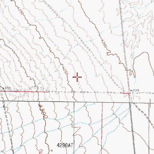 Topographic Map of Humboldt Valley, NV