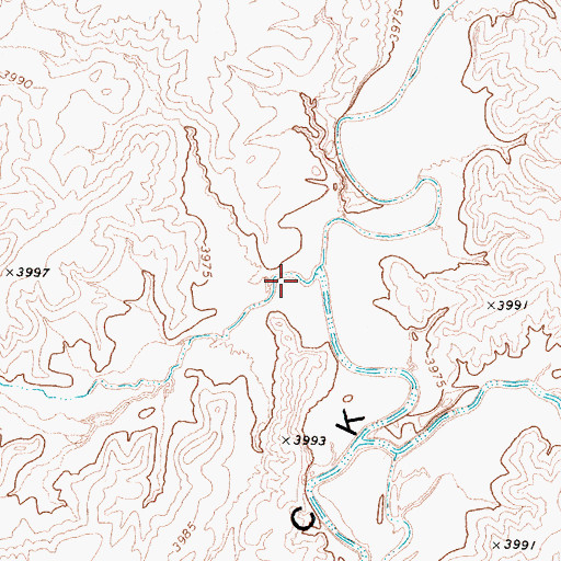 Topographic Map of Leonard Creek, NV