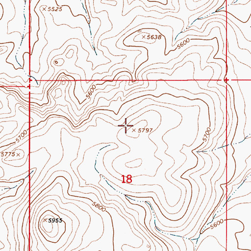 Topographic Map of Sheep Creek Range, NV