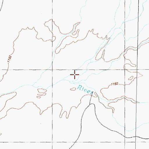 Topographic Map of Jackson Creek Slough, NV