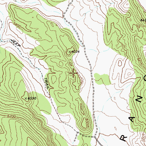 Topographic Map of Pahroc Range, NV