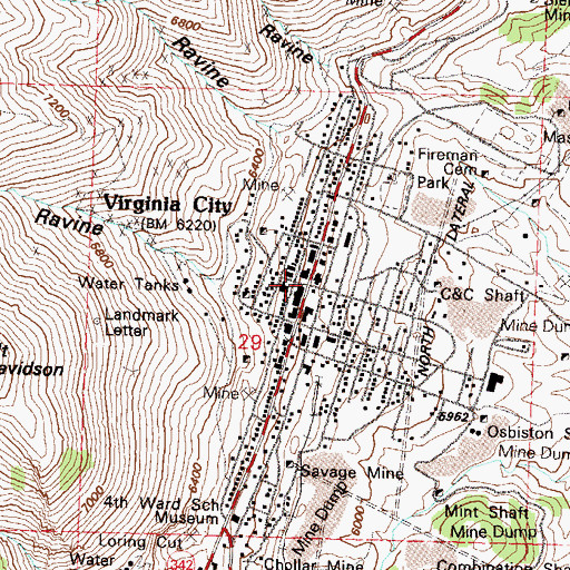 Topographic Map of Fort Riley (historical), NV