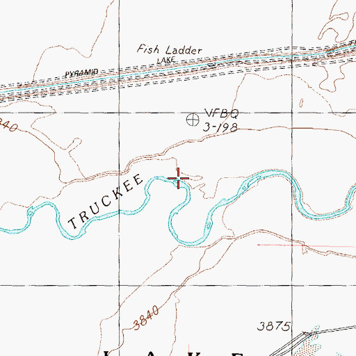 Topographic Map of Fort Haven (historical), NV