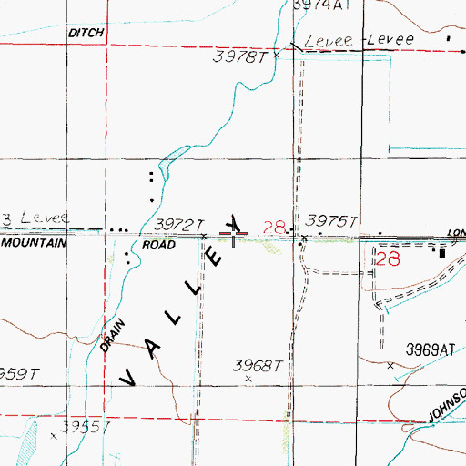 Topographic Map of Arobio Ranch, NV