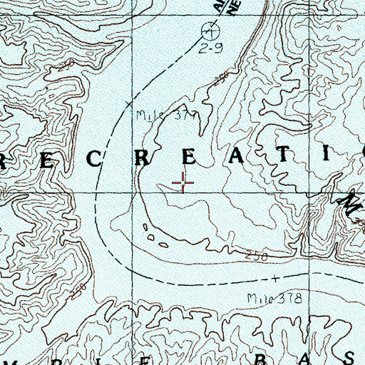 Topographic Map of Temple Bar (historical), NV