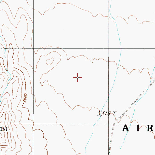 Topographic Map of Ralston Desert, NV