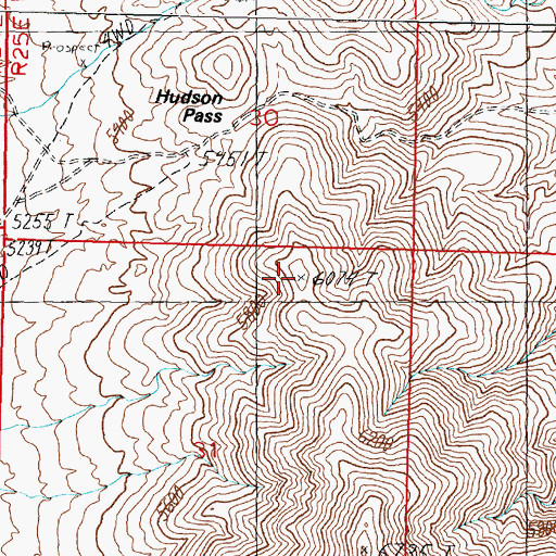 Topographic Map of Black Peak, NV