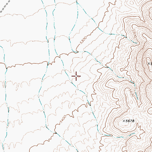 Topographic Map of Lander County, NV