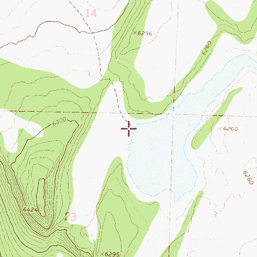 Topographic Map of Frog Pond Dam, NV