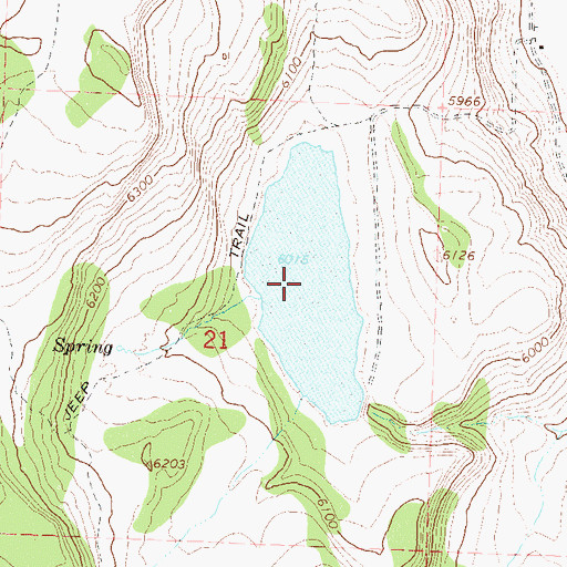 Topographic Map of Hill Reservoir, NV