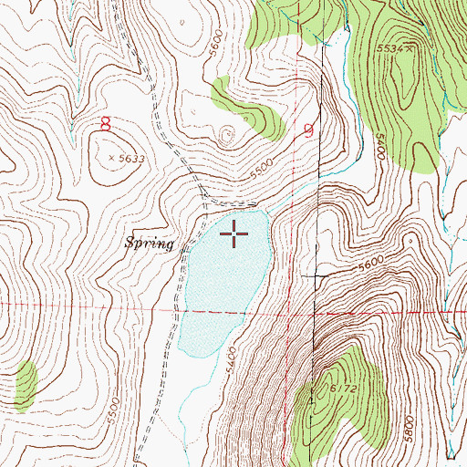 Topographic Map of Little Valley Reservoir Dam, NV