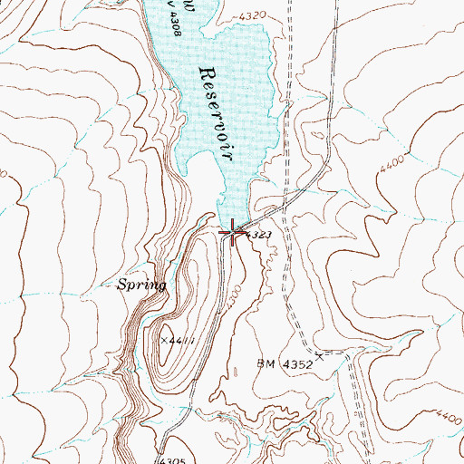 Topographic Map of Van Vleck Dam, NV