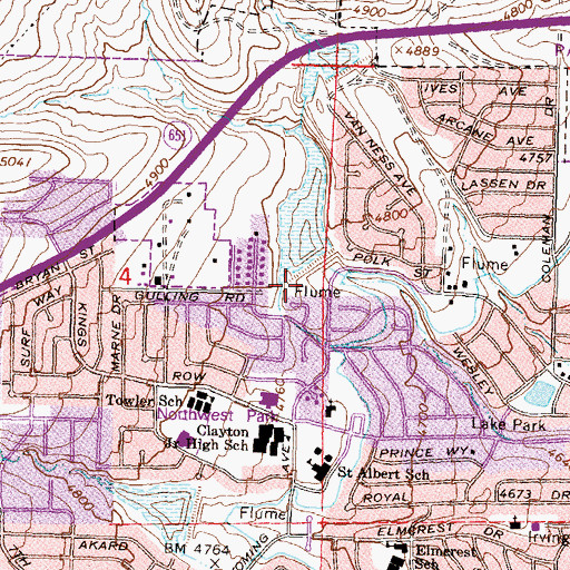 Topographic Map of West Wash Dam, NV