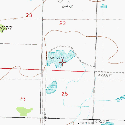 Topographic Map of Perrin Dam, NV