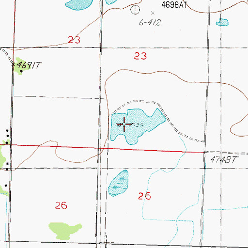 Topographic Map of Perrin Reservoir, NV