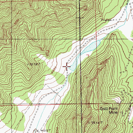Topographic Map of Manzonie Dam, NV