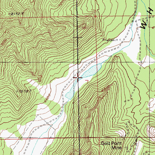 Topographic Map of Manzonie Reservoir, NV