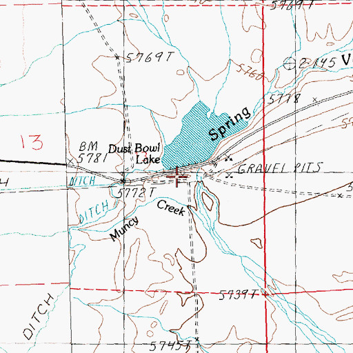 Topographic Map of Spring Valley Wash Dam, NV