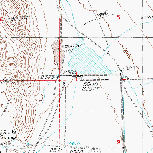 Topographic Map of Dam C, NV