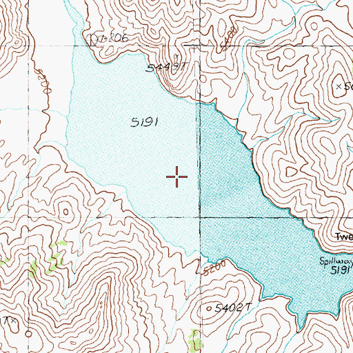 Topographic Map of 23 Mile Reservoir, NV