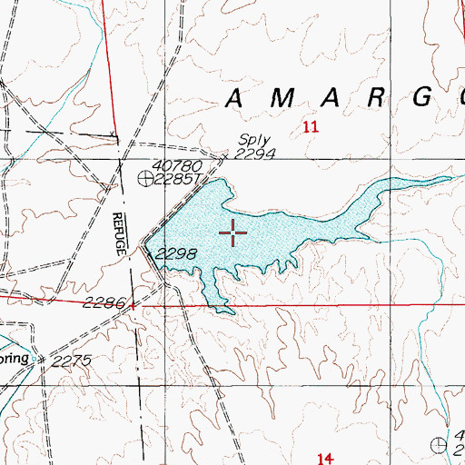 Topographic Map of Lake Number One, NV
