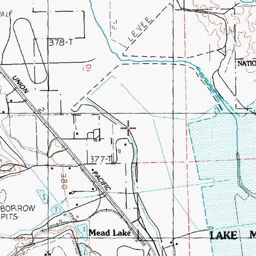 Topographic Map of Mill Number 1-Pond A Dam, NV