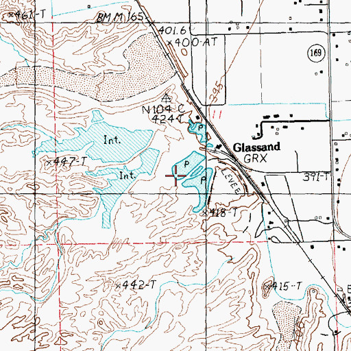 Topographic Map of Mill Number 2-Pond A Dam, NV
