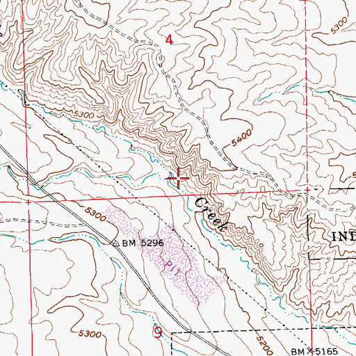 Topographic Map of Eight Mile Creek Reservoir, NV