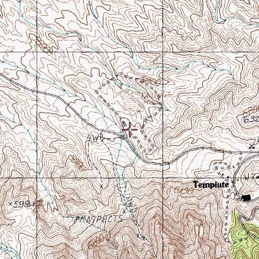 Topographic Map of Tempiute Tailings Dam, NV