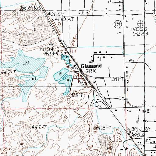 Topographic Map of Mill Number 2-Pond C Dam, NV