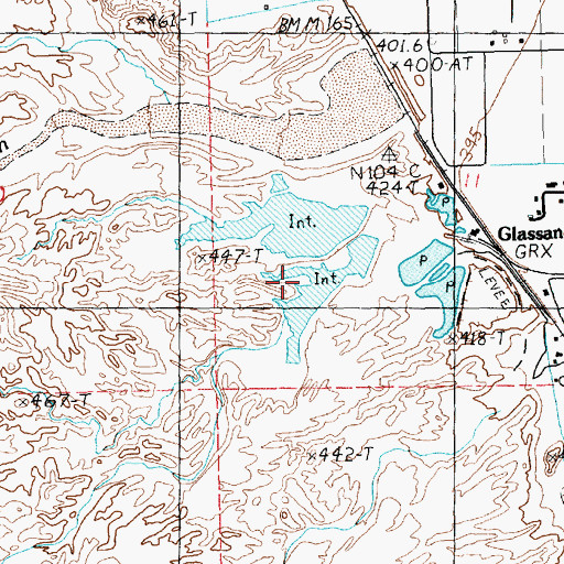 Topographic Map of Mill Number 2-Pond D Dam, NV