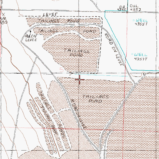 Topographic Map of Yerington Mill Pond AA Dam, NV