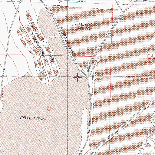 Topographic Map of Yerington Mill Pond BB Dam, NV