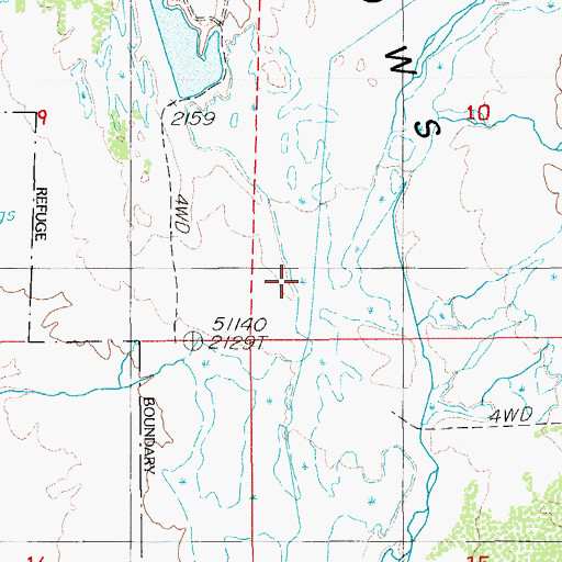 Topographic Map of Little Lake Dam, NV