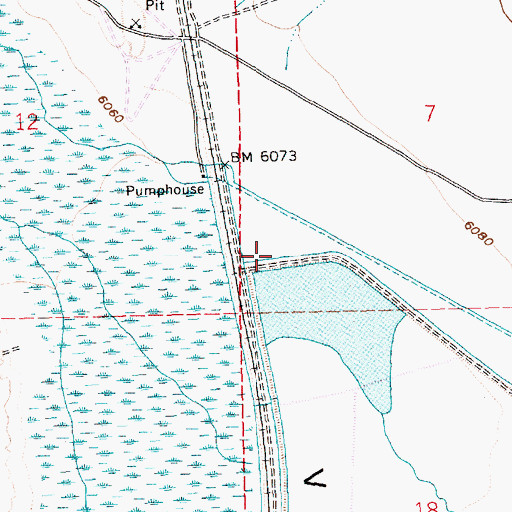 Topographic Map of 78 Ac Pond-McGill Dam, NV